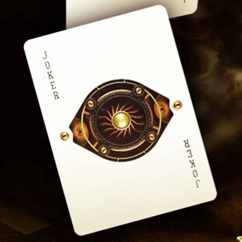 Bicycle Gold Steampunk Playing Cards Poker Size Deck Magic Cards Magic Props Close Up Magic Tricks for Professional Magician