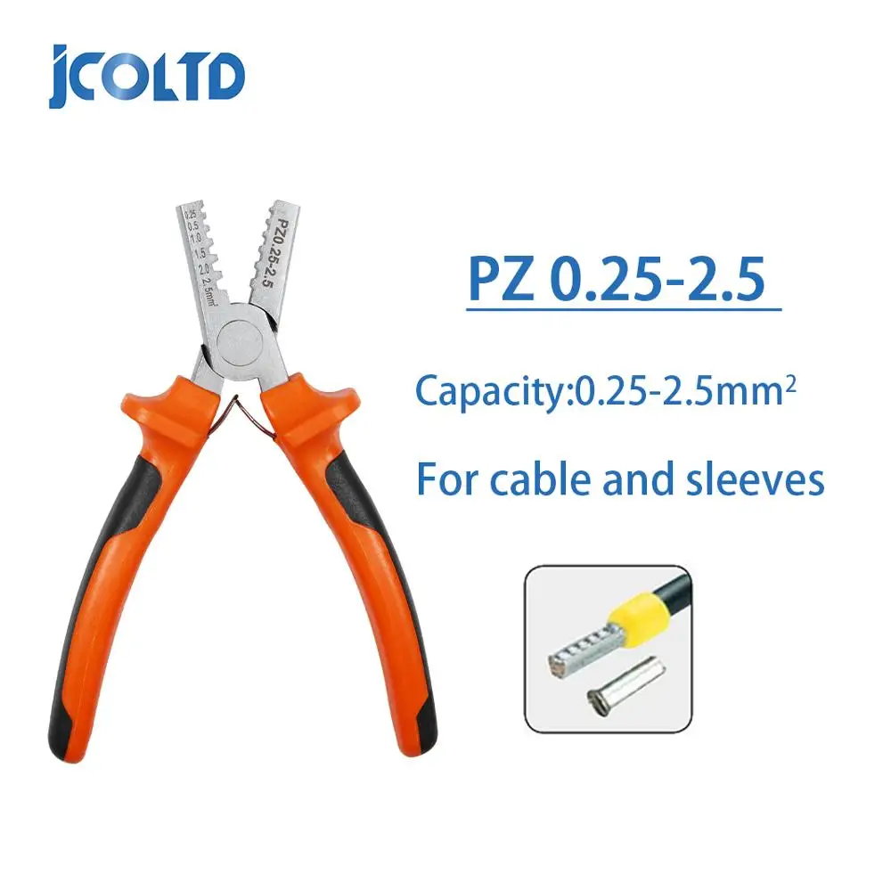 Crimping Tube Terminal Pliers 0.25-35mm Mini Crimper Pliers electrical Terminal Crimping Tools