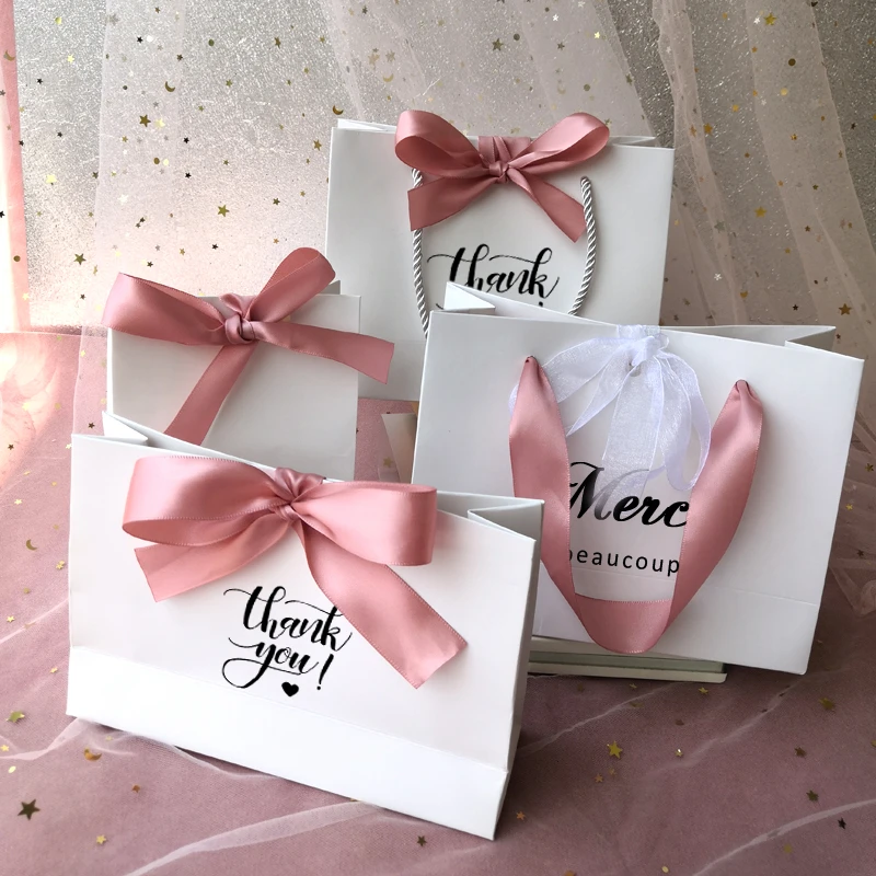 

Thank You Bag Box Wedding Mariage Festival Shopping Birthday Party Gift Sac Cadeau Bolsas Regalo Favors Pouch Sacos Para Bolsos