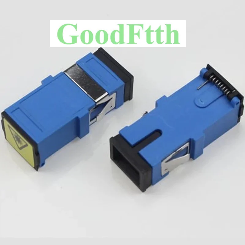 No Ear Fiber Adapter Adaptor SC Simplex Flangeless with Shutter GoodFtth 100pcs/Lot