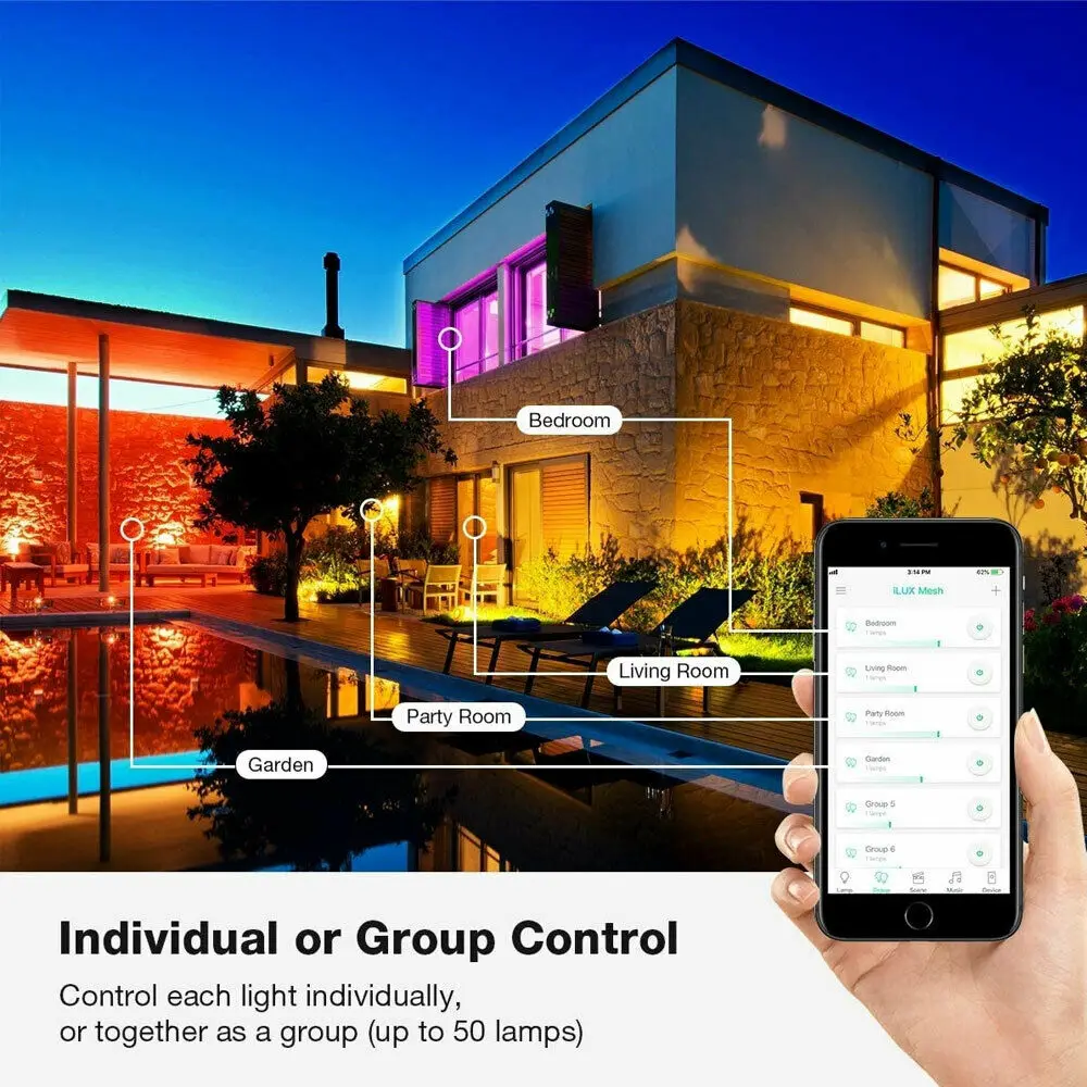 20M 200LED RGB LED String Lights Smart USB bluetooth filo di rame light string Diode nastro flessibile Controller WiFi 5/10/12/15M