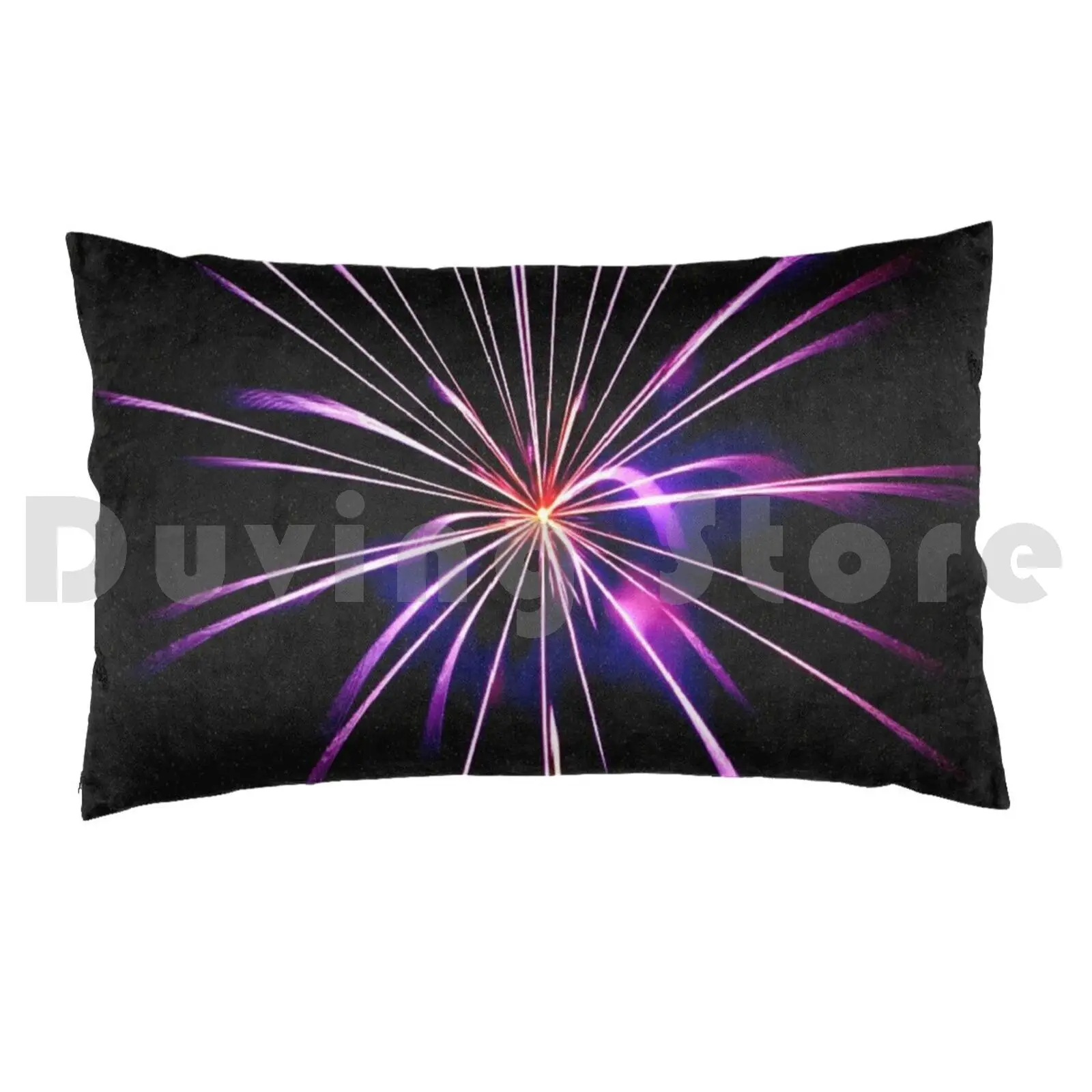 Colour Burst Pillow Case Printed 50x75 Bang Black Bright Brightly Burst Celebrate Celebrating Celebration