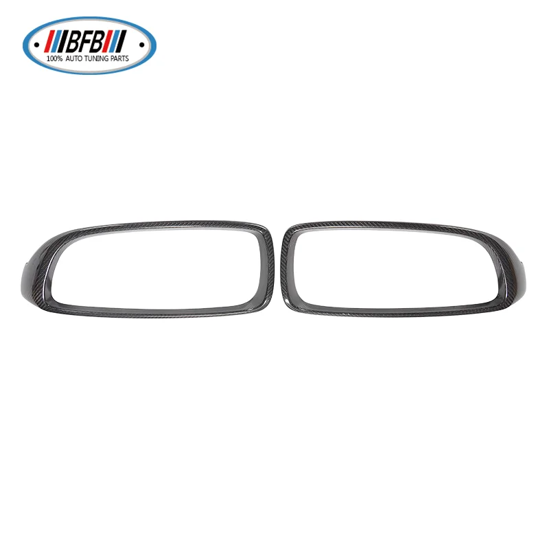 BFB 2PCS Dry Carbon Fiber Front Center Grille Cover Trim Add On Style For BMW M3M4 F80F82