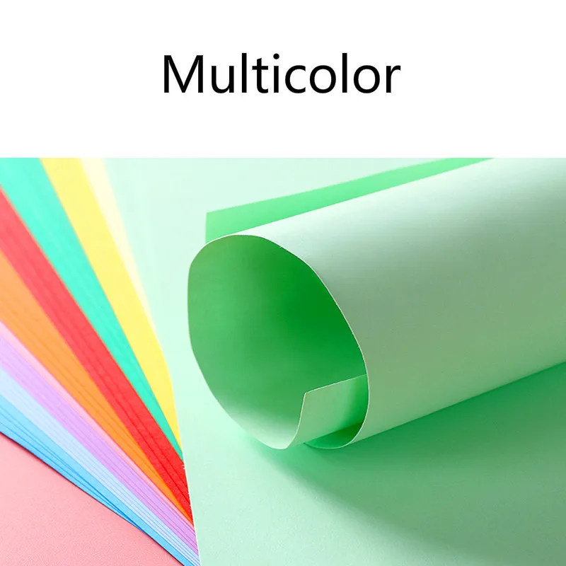 A4 180g Color Paper Multicolor Handmade Origami Paper Thick Cardboard Children DIY Handmade Paper Wrapping Gift Craft Scrapbook