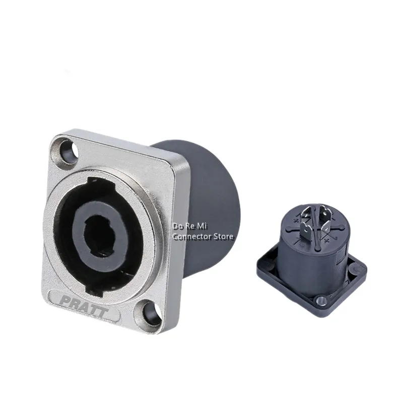 1Pc Type-D Professional Audio ฐาน4Pin Connector 8Pin ลำโพง Jack Speakon ซ็อกเก็ต