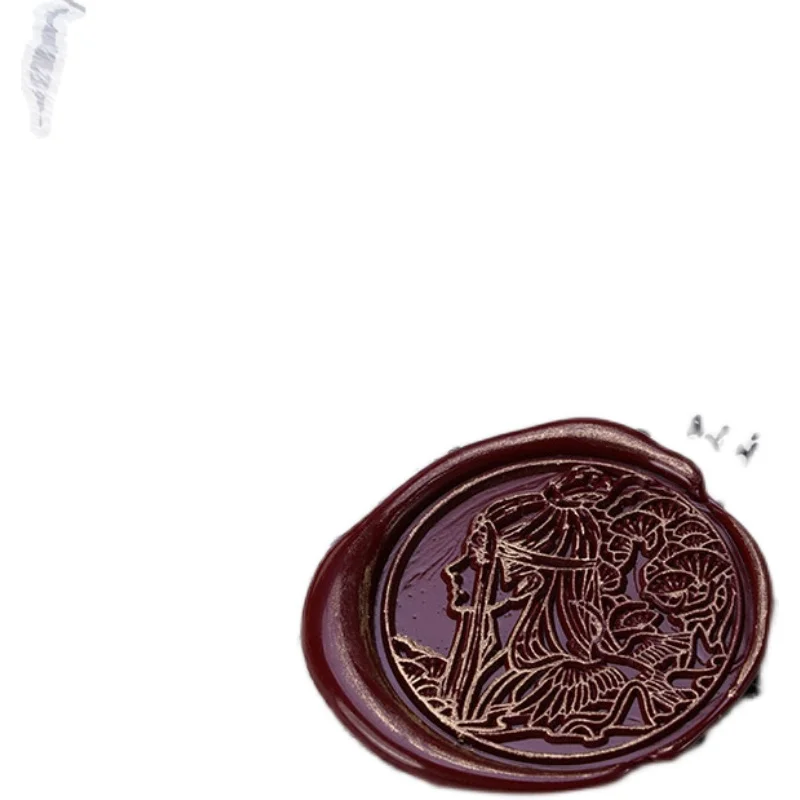 Creative Mo Dao Zushi Cute Cartoon Animation Fire Paint Seal Wei Wuxian Lan Wangji Seal Household Stamps For Bbirthday GiftLB746