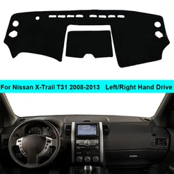 For Nissan X-Trail XTrail T31 2008-2013 LHD RHD 2 Layers Car Dashboard Cover Carpet Cape Rug Pad Carpet Dashmat Sun Shade Pad