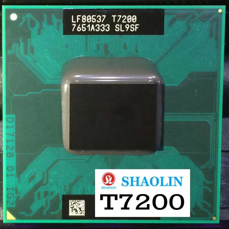 T7600 T7400 T7200 Processore CPU Dual-Core Dual-Thread Socket M / mPGA479MT CPU per notebook Versione ufficiale SHAOLIN originale