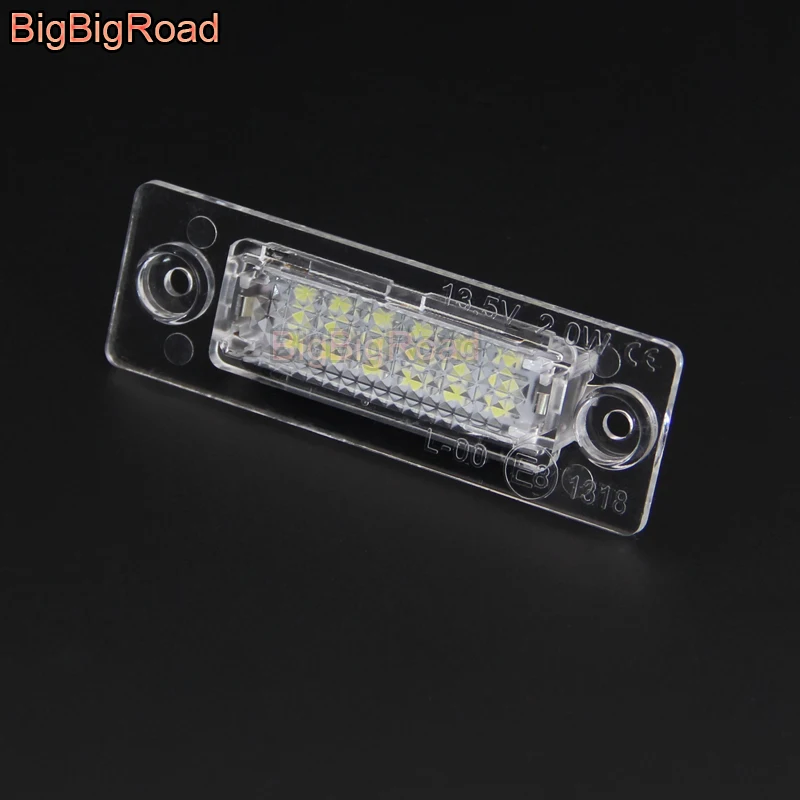 

BigBigRoad For Volkswagen Passat Combi / Variant 2006~2008 Skoda Superb 2002~2008 LED Car License Plate Light Number Frame Lamp