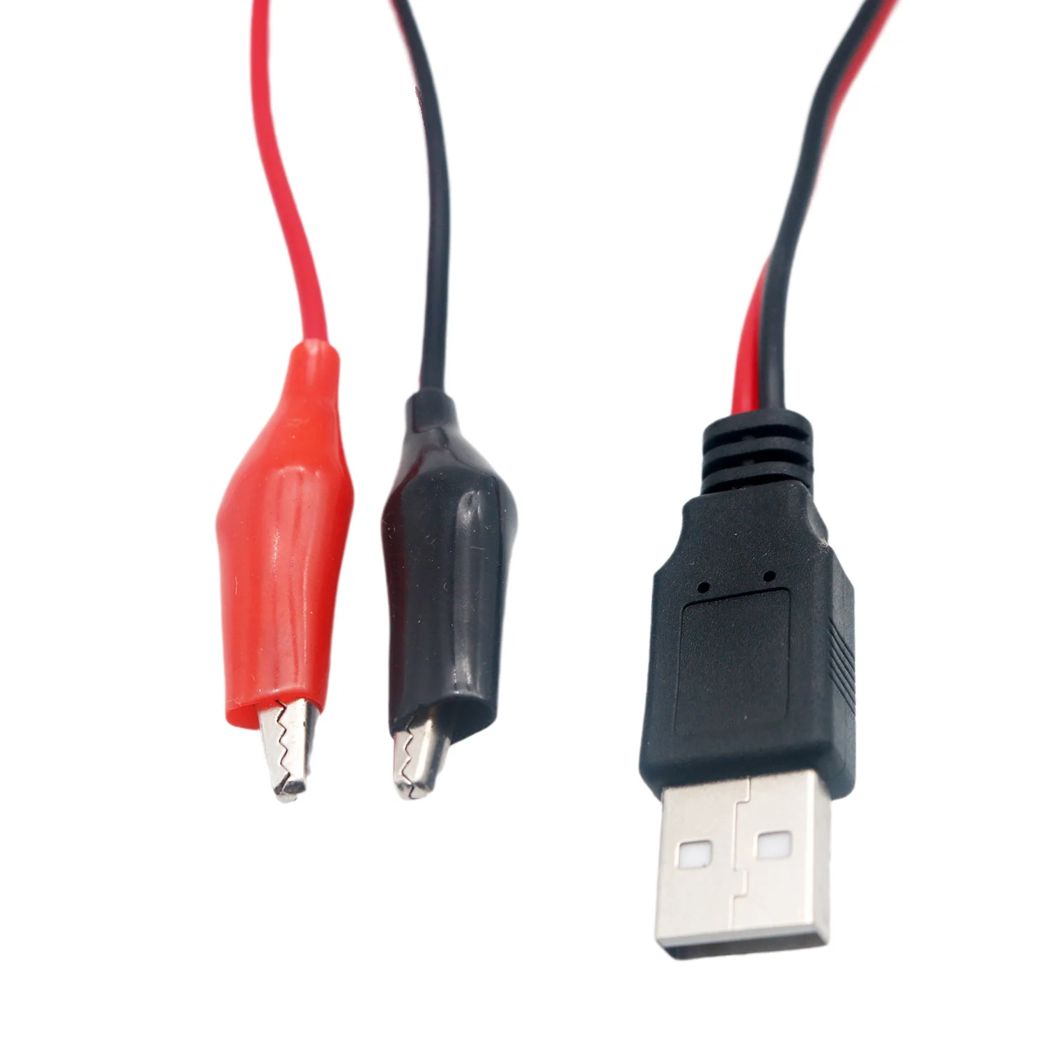 1 قطعة USB الذكور إلى التمساح كليب USB اختبار كاشف الجهد متر مقياس التيار الكهربائي اختبار سلك محول كابل 50 سنتيمتر