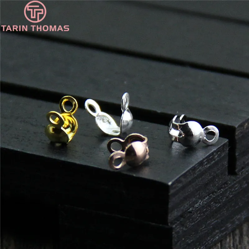 (3919)Iron or Copper Crimp End Caps & Clasps Wire and Thread Covered Clasps Connect Clasps Jewelry Accessories Wholesale