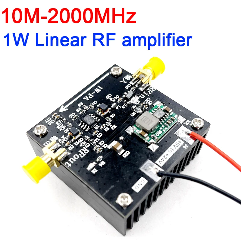 10Mhz-2000Mhz 1W Linear RF Power Amplifier HF FM VHF UHF FM Transmitter FOR Ham Radio AMP