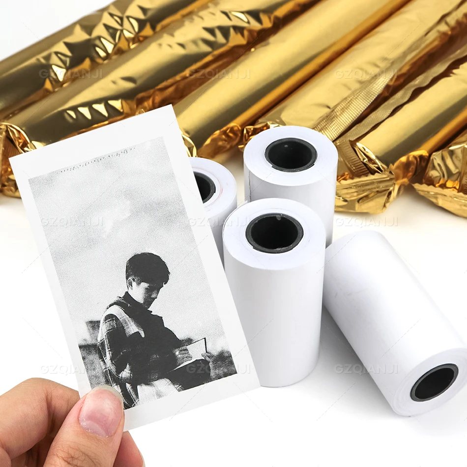 Thermal Color Sticker Notes Label Photo Paper Self-adhesive Paper Roll for 58mm Peripage A6 A8 A9 Paperang P1 P2 Thermal Printer