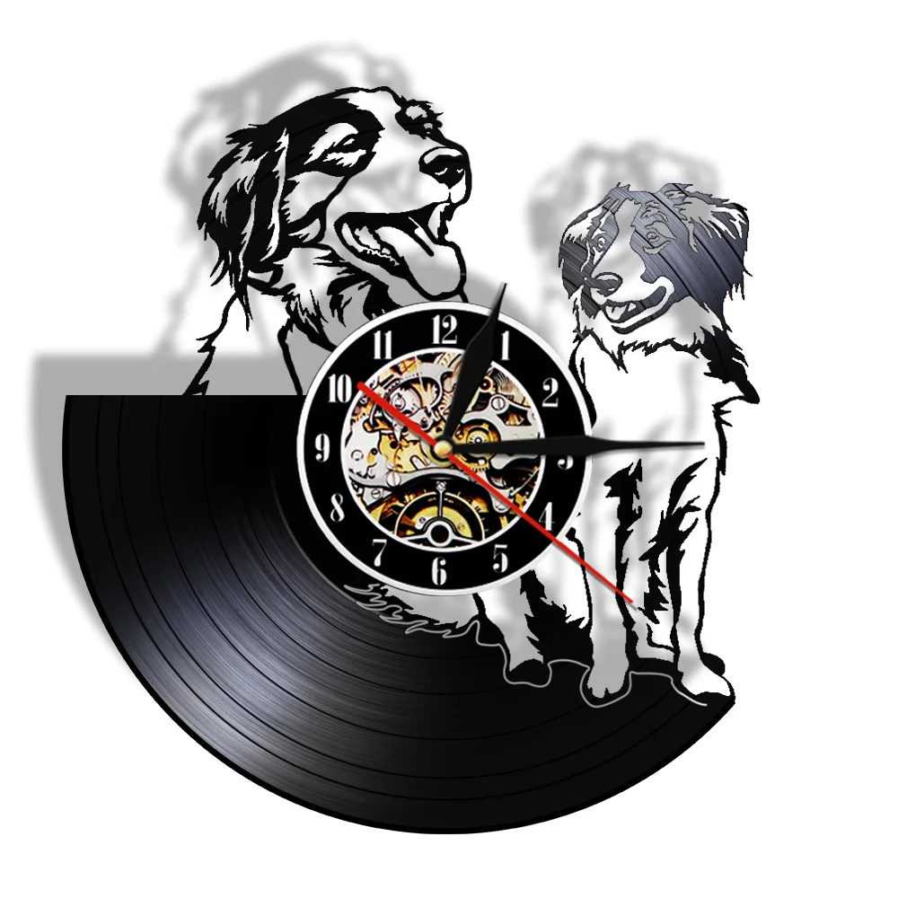 Kooikerhondje Vinyl Record Wall Clock Custom Dog Name Timepiece Nederlands Dog Breed Personalized Small Cager Dog Kooiker Watch