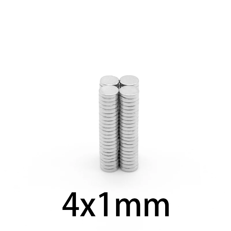 4x1mm Strong Magnets Dia 4mmx1mm N50 Rare Earth strong Neodymium 4*1mmMagnet wholesale