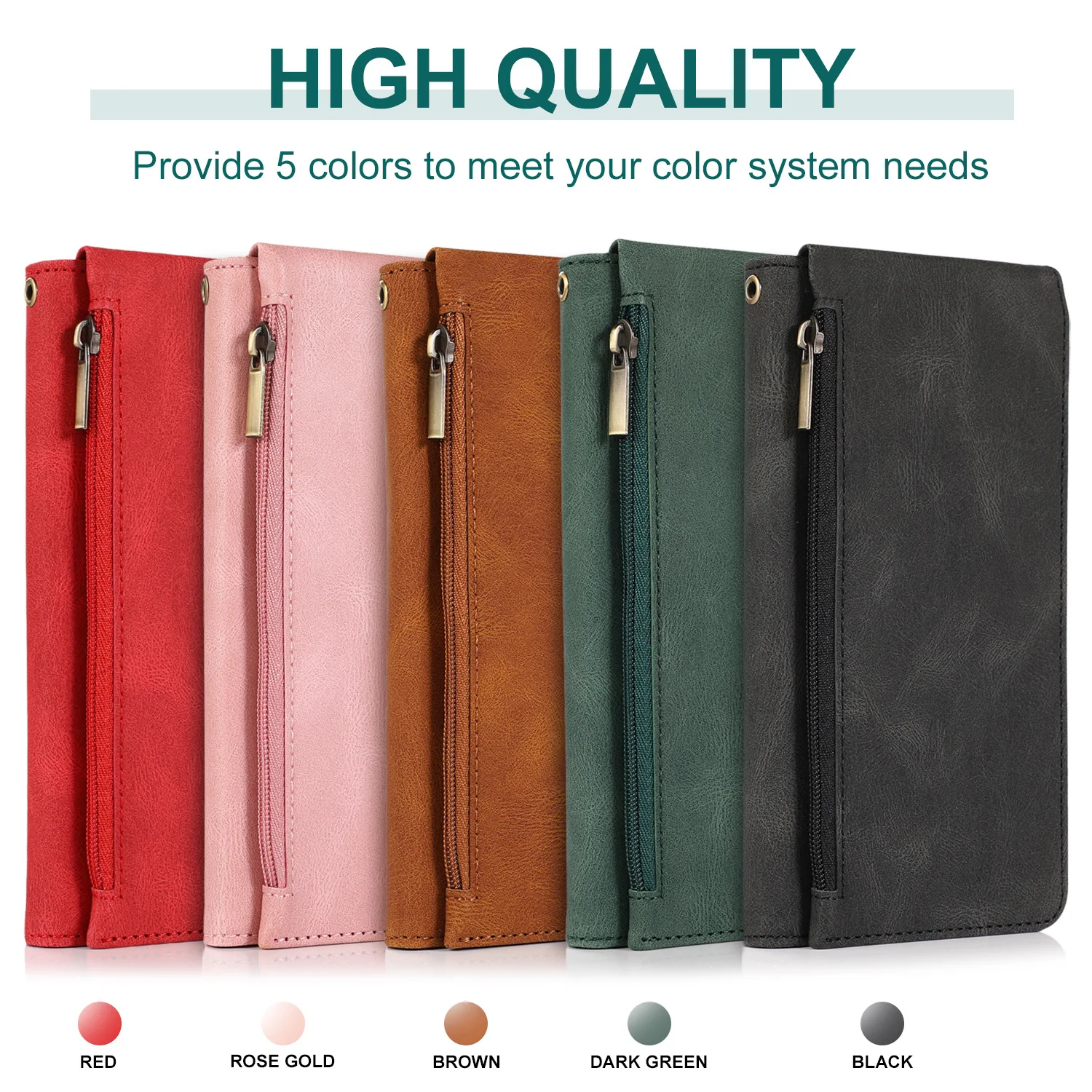Luxury Case for iPhone 17 16 15 14 13 12 Mini 11 Pro X XS Max XR PLUS Air Wallet Leather Cards Holder Stand Flip Phone Bags
