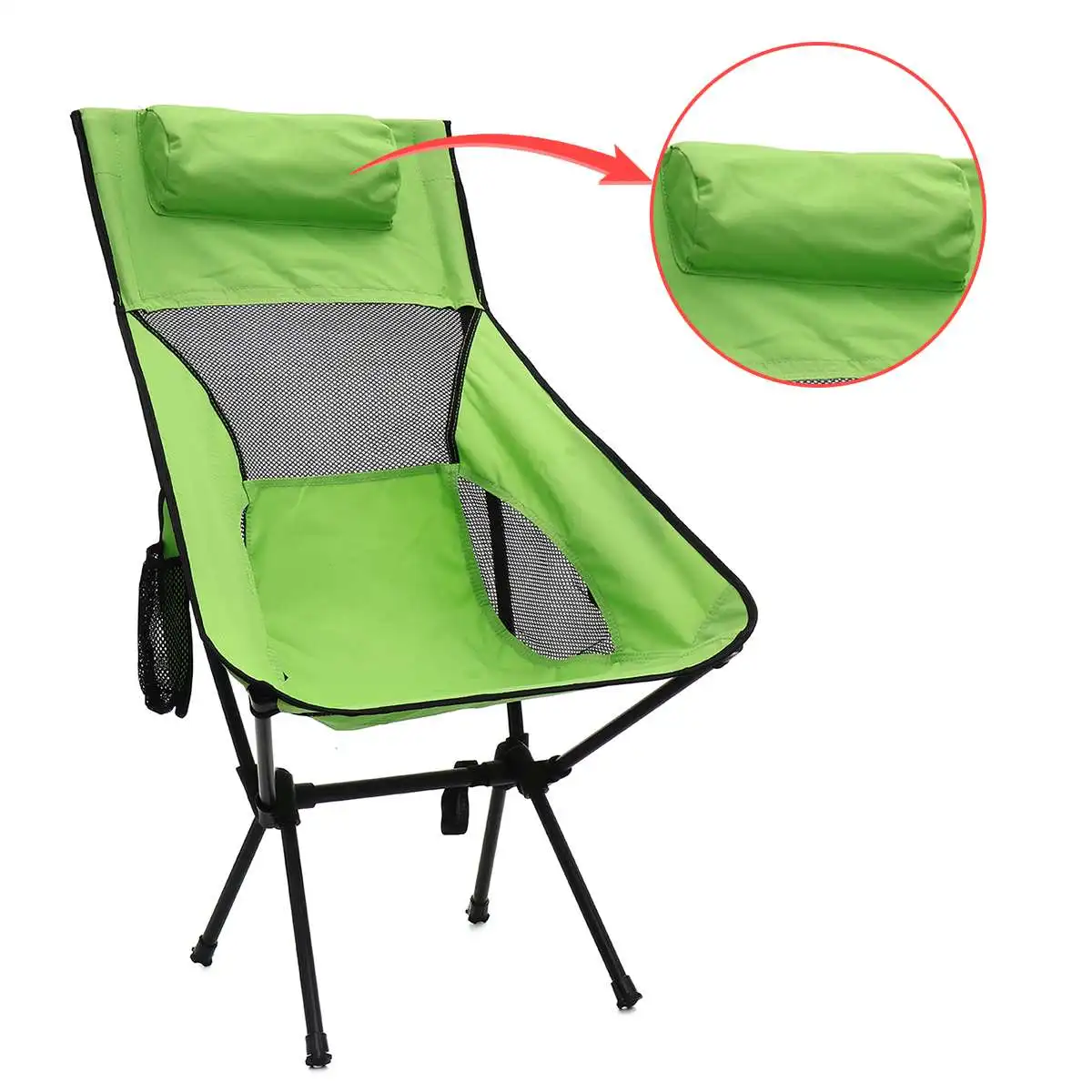 กระเป๋าเดินทาง Ultralight พับเก้าอี้ Superhard 120กก.โหลดเก้าอี้กลางแจ้งแบบพกพาชายหาดเดินป่าปิกนิกที่นั...
