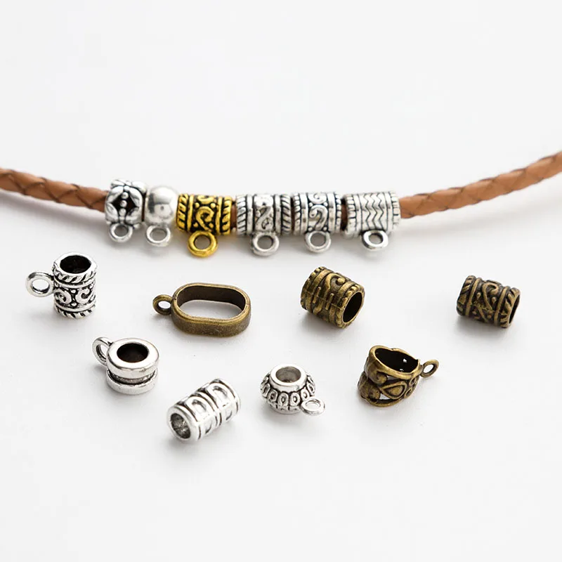 20PCS Antique Loose Beads Spacer Alloy Metal Beads Accessories Clips Clasps Connectors For Jewelry Making DIY Bracelet Necklace