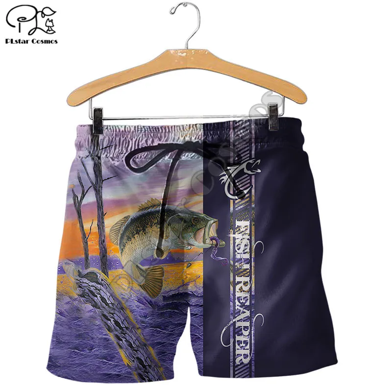 PLstar Cosmos Fishing 3D Printed 2021 New Fashion Men/Women Summer Casual Shorts Beach Short Pants Drop Shipping Style-F36