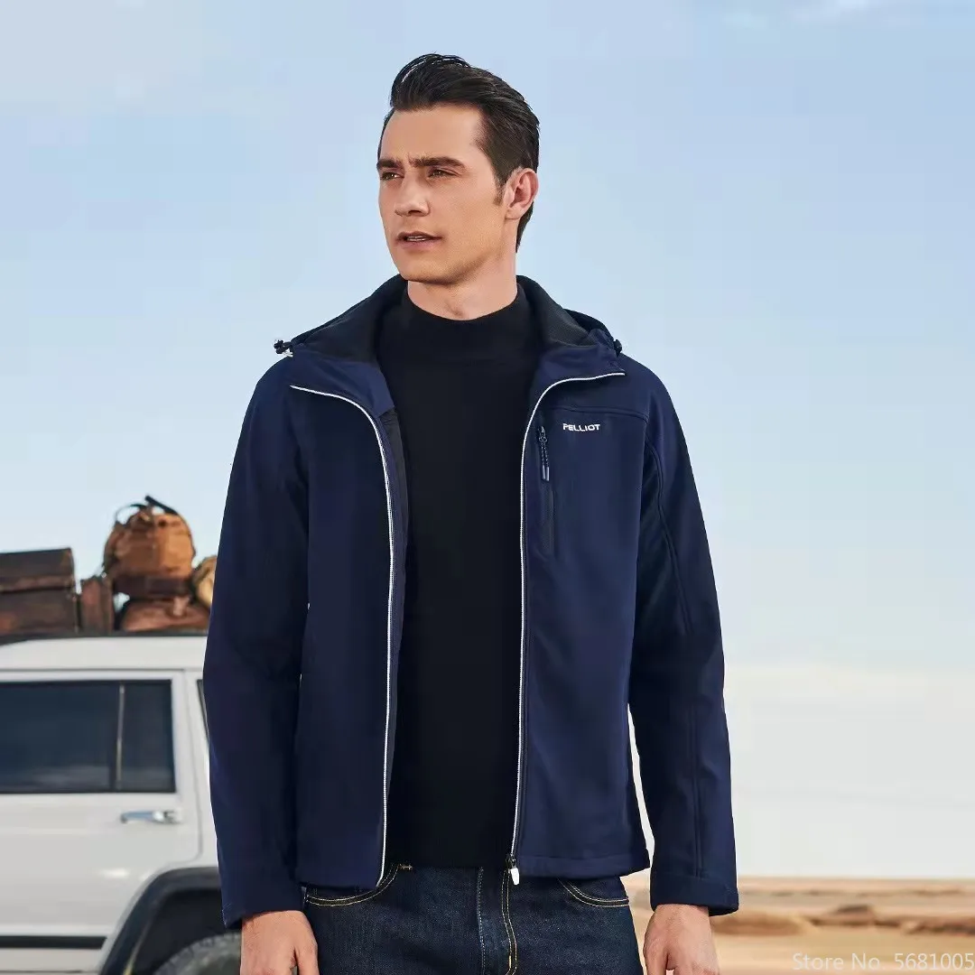 Xiaomi Pelliot Mùa Thu Và Mùa Đông Vỏ Mềm Áo Khoác Nữ Co Giãn Chống Gió Chống Thấm Nước Ấm Nỉ Nam Ngoài Trời Quần Áo.