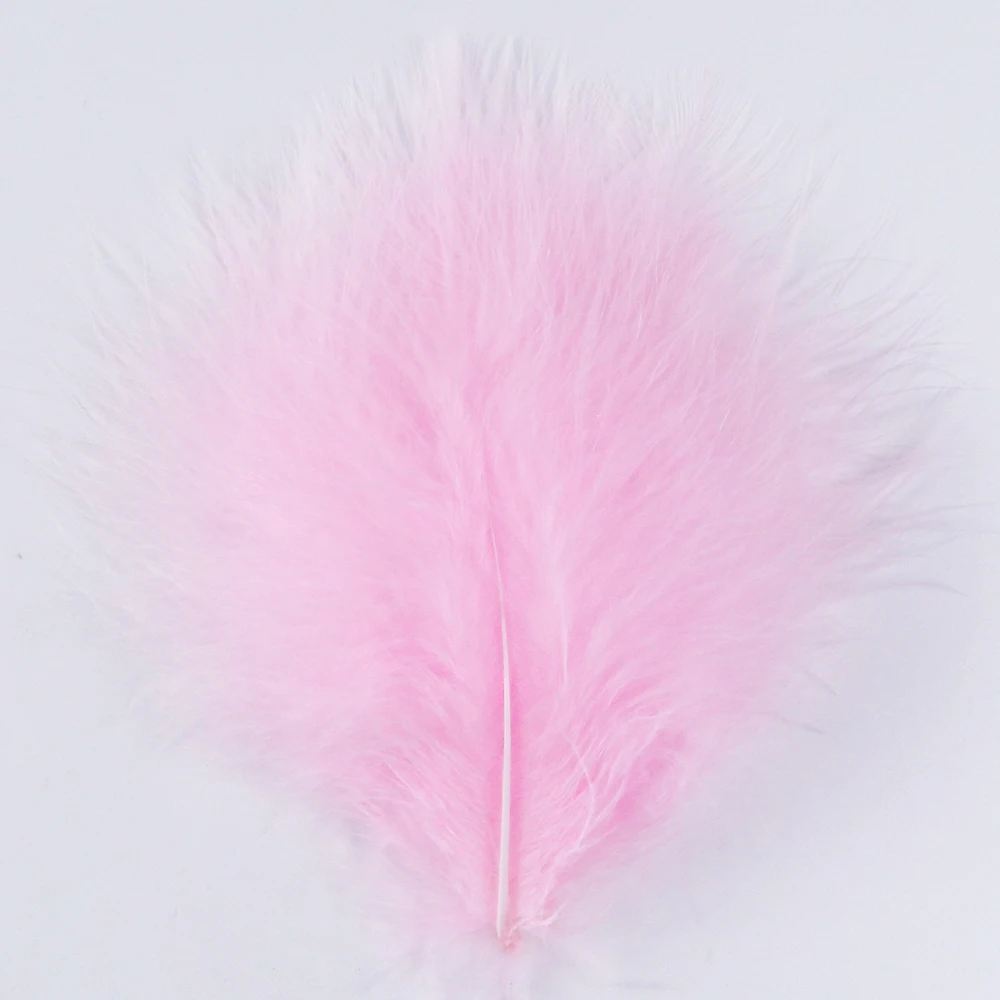 Natural Fluffy Marabou Feathers For Crafts 15-20Cm Plumes Jewelry Earring Making Decoration Turkey Feathers Wholesale 100 Pcs