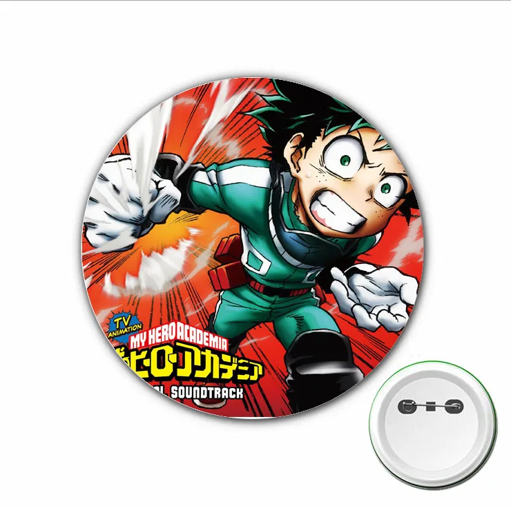 3 Stuks Anime Mijn Held Academia Badge Midoriya Izuku Cosplay Spelden Broche Voor Kleding Accessoires Rugzakken Tassen Knoop Badges