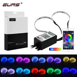 EURS LED RGB APP Control Devil Demon Eyes Lamps For Car Motorcycle 2.5 3.0 inch Projector Lens Retrofit Angel Eyes Accessories