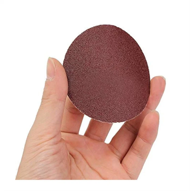 100pcs 75mm/3\'\' Orbit Sanding Polishing Sheet Sandpaper Round Shape Sander Velcro Discs Mixed 80/100/180/240/600/800/1000/1200