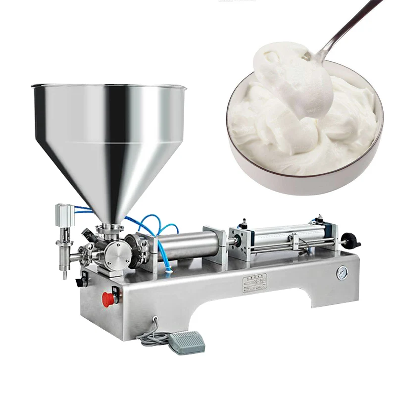 Single Head Paste Filling Machine Used For Cream Tomato Butter Peanut Butter Olive Oil Pneumatic Liquid Filling Machine