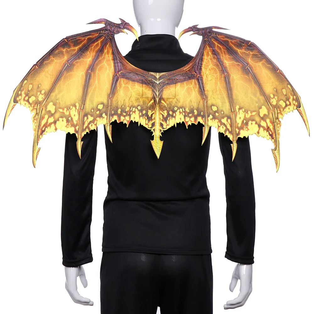 2021 carnevale Halloween Dragon Wings arancione rosso verde adulto nuovo Non tessuto Cosplay Wing Carnival puntelli