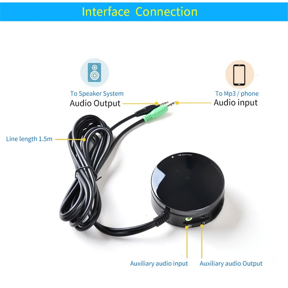 Audio Volume Controller Aux 3.5Mm Signaal Volumeregeling Controle Door Kabel Aanpassing Voor Luidsprekers Versterker Systeem