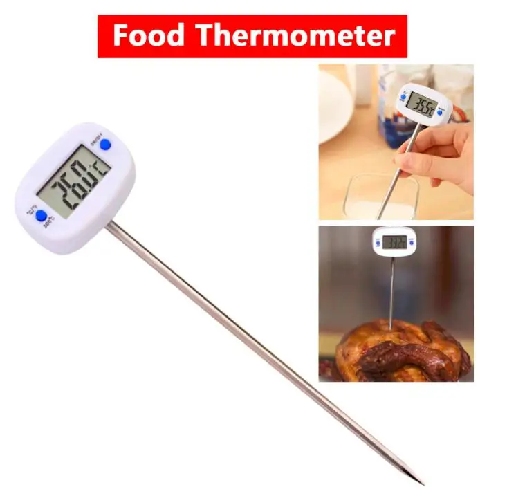 Food thermometer, kitchen food oil temperature meter milk water temperature meter, probe type electronic thermometer SN2647