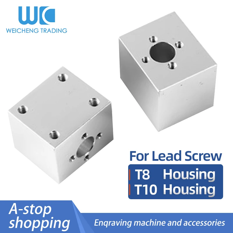

T8 Nut Housing Bracket For 3D Printer Parts T8 T10 Trapezoidal Screw Nut Housing Mount Bracket For 3D Printer Engraving Machine
