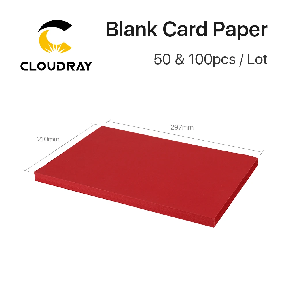 Cloudray 50/100pcs materiale per incisione Laser carta per carte in bianco formato A4 cartone modello leone per carta fai-da-te taglio a forbice Design