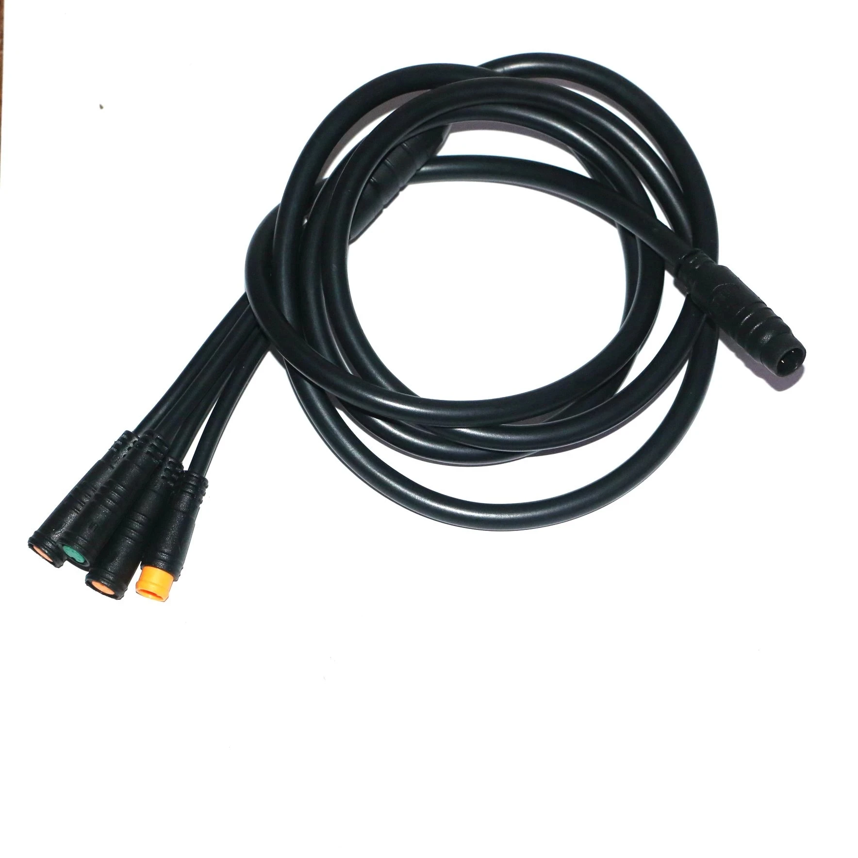 Waterproof 8 Pins 1to 4 Cable Leads 1 in 4 Wires 1T4 for Julet Kunteng Controller Motor Throttle Brake Display eBike