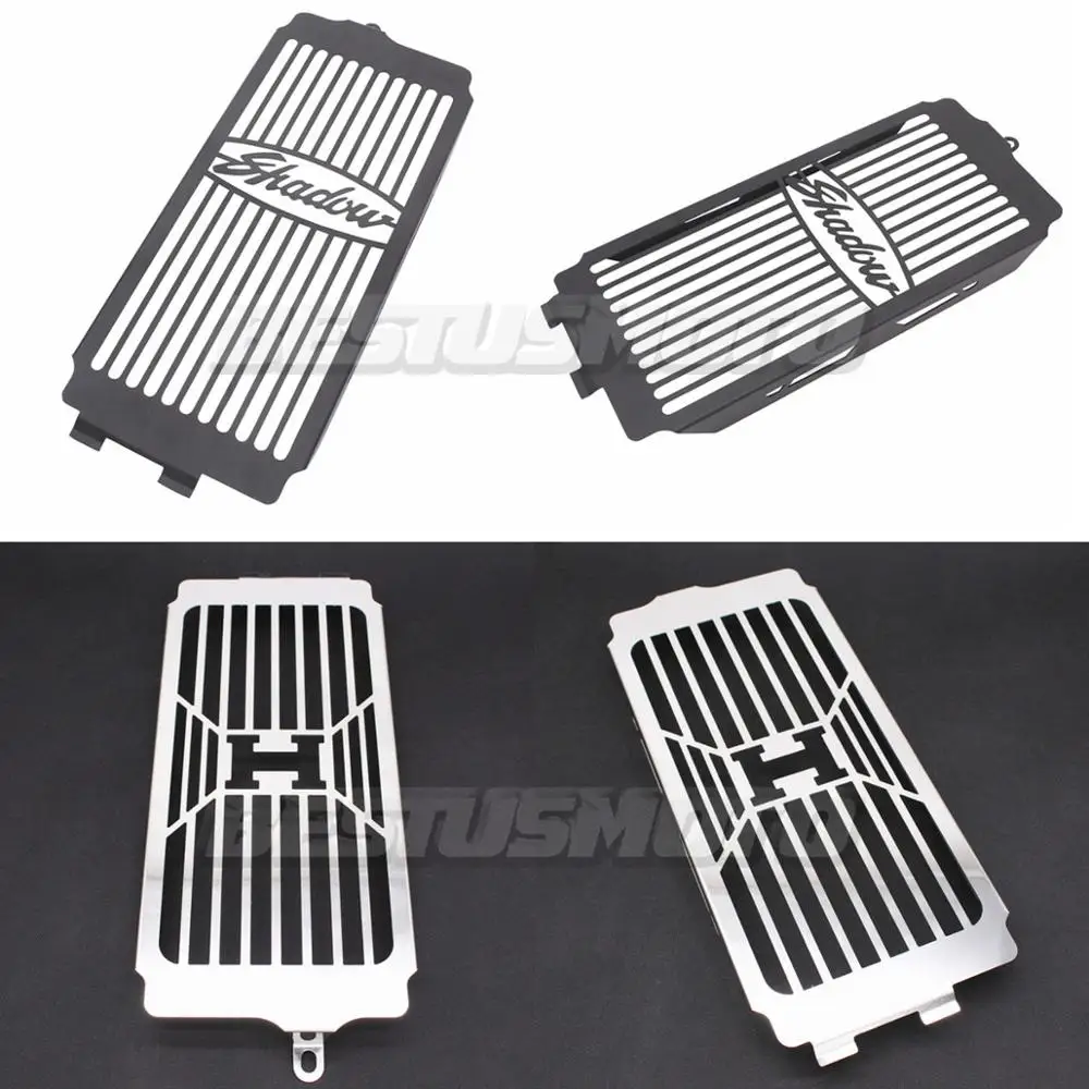 Motorcycle Chrome Radiator Grill Cover Guard Protector For Honda Shadow ACE VT400 VT750 1997-2003 Spirit 750 VT750DC 2001-2008