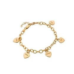 Bracelet personnalisé en acier inoxydable avec plaque signalétique gravée en forme de cœur pour femme, bijoux personnalisés, meilleur cadeau