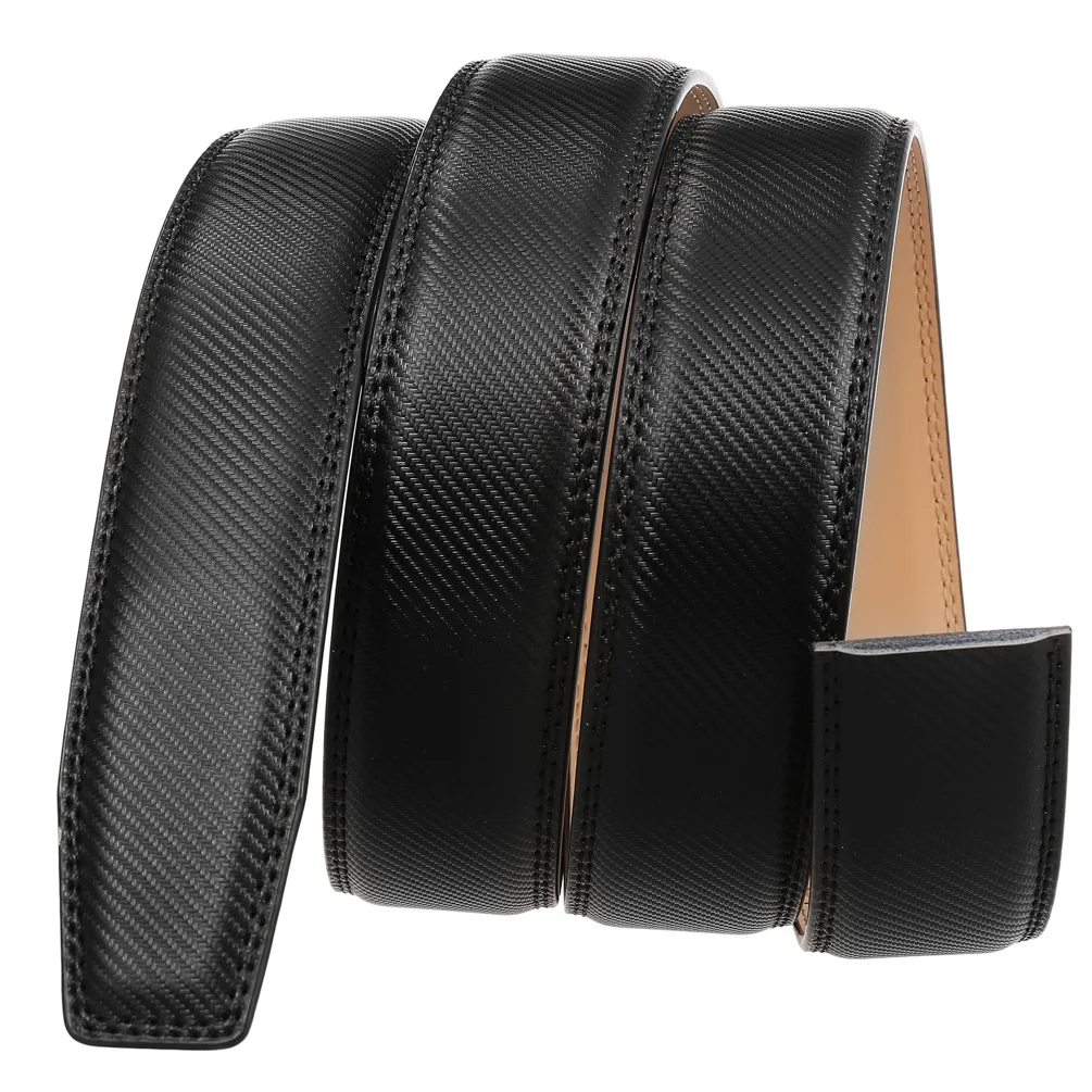 

Fashion Man Automatic Ratchet Genuine Leather Belt Strap Without Holes Ratchet Belt Strap