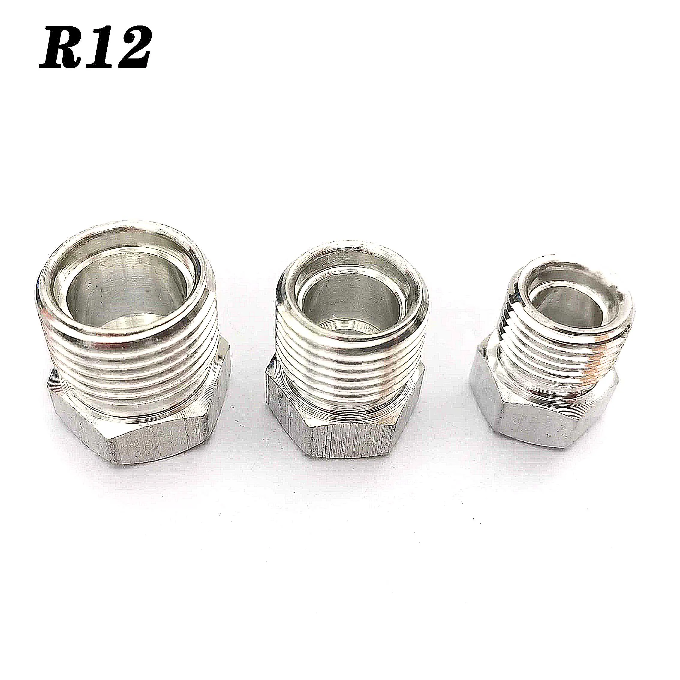 30PCS,Automotive Air Conditioning Hose Connector Pipe Joint Fitting R12 Outer Tooth Welding Aluminum Pipe Head