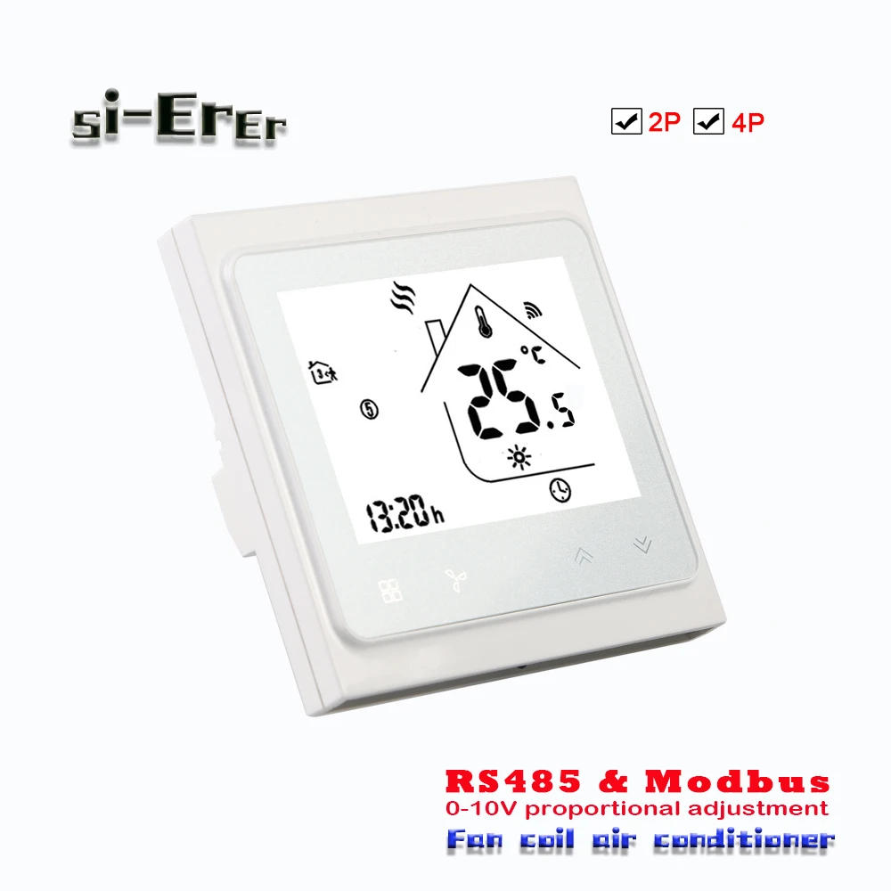 4pipe 2pipe Air Conditioning Type thermostat RS485&Modbus Application Programming Interface for regulated 0-10V proportional