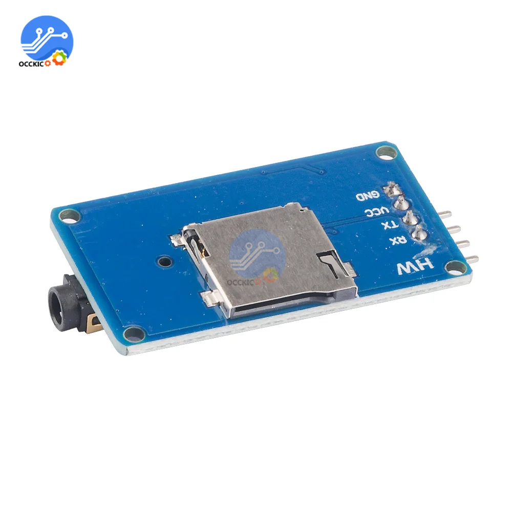 MP3 decoder dac module board YX5300 UART Control Serial MP3 Player Module For Arduino/AVR/ARM/PIC CF audio spectrum analyzer - Image 6