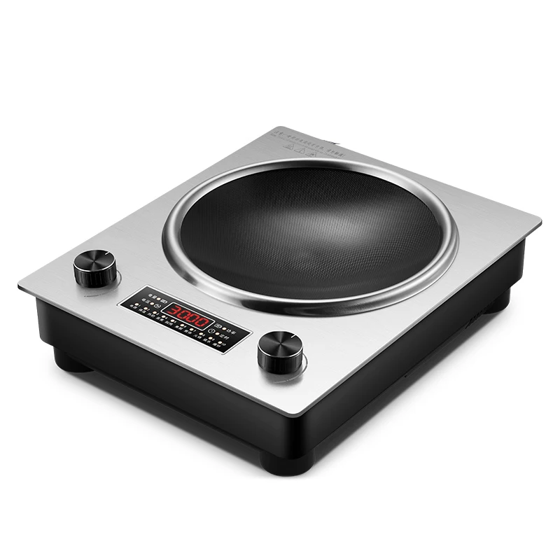 

3000W Concave Induction Cooker Household Concave Bottom Cooking Pan Integrated Commercial Battery Stove 220V SFL-05