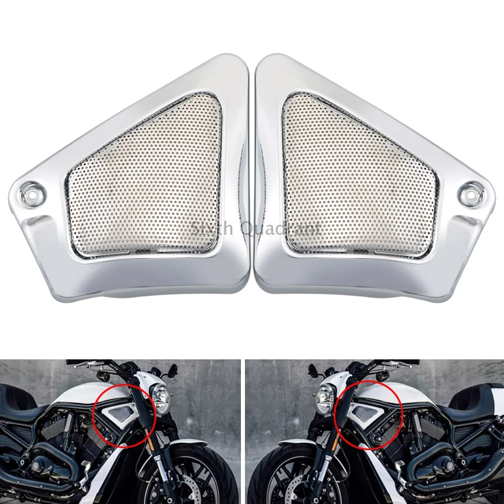 Chrome Black Motorcycle Airbox Frame Neck Air Intake Side Cover Fits For Harley V Rod VRSCA VRSCB VRSCX Muscle VRSCF VRSCDX New