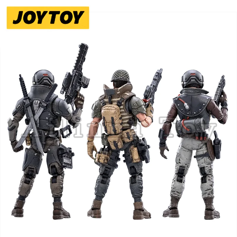 JOYTOY-figuras de acción de personajes de fuente oscura, colección de Anime, modelo militar, 1/18, Envío Gratis, 3 unidades por Set