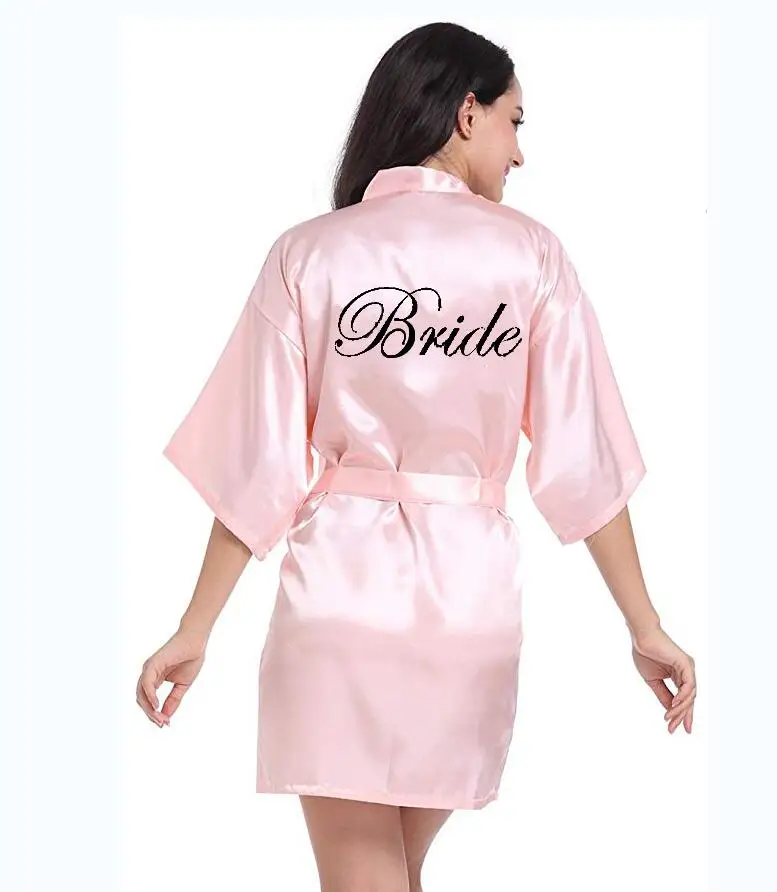 dusty pink bride robe satin robe women bridal pajamas wedding brideslmaid gift mother sister of the bride groom robes