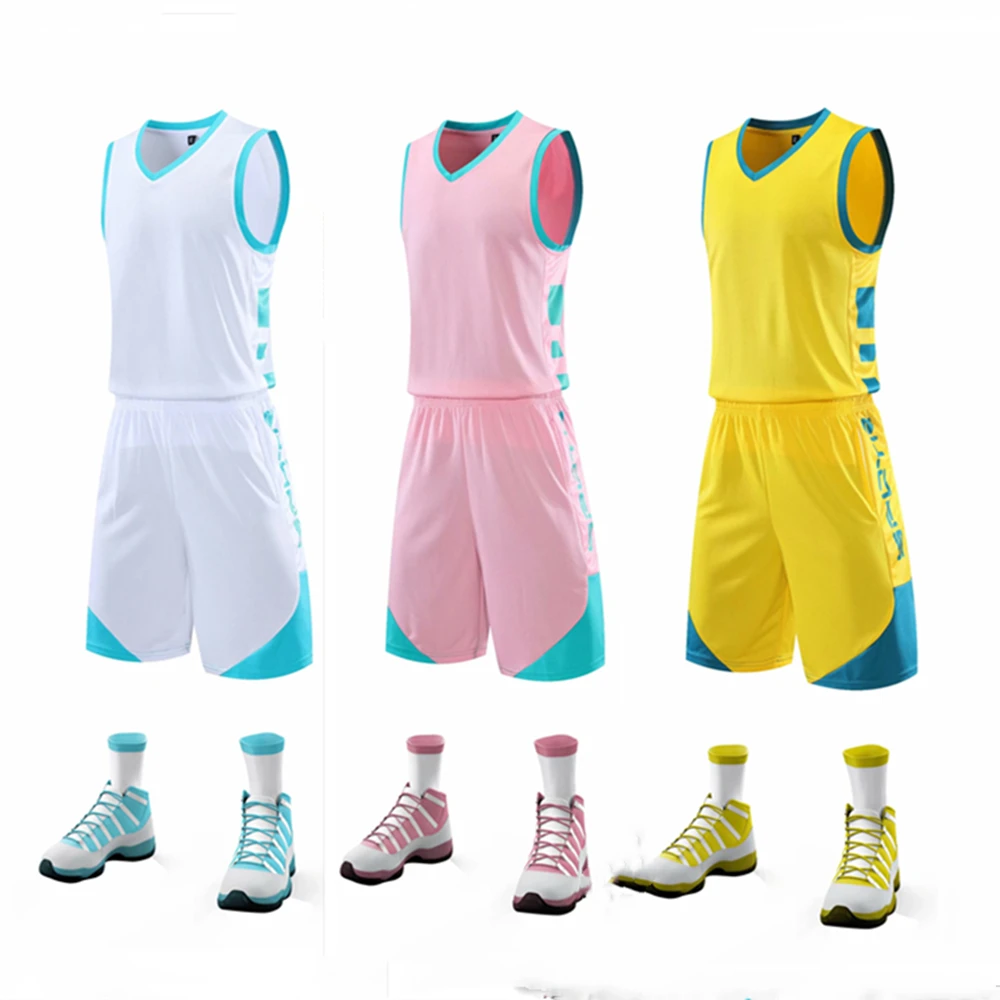 Crianças adulto roupas de basquete feminino & masculino conjunto de jérsei de basquete criança tiro cesta uniforme camisa de basquete & shorts terno esportivo