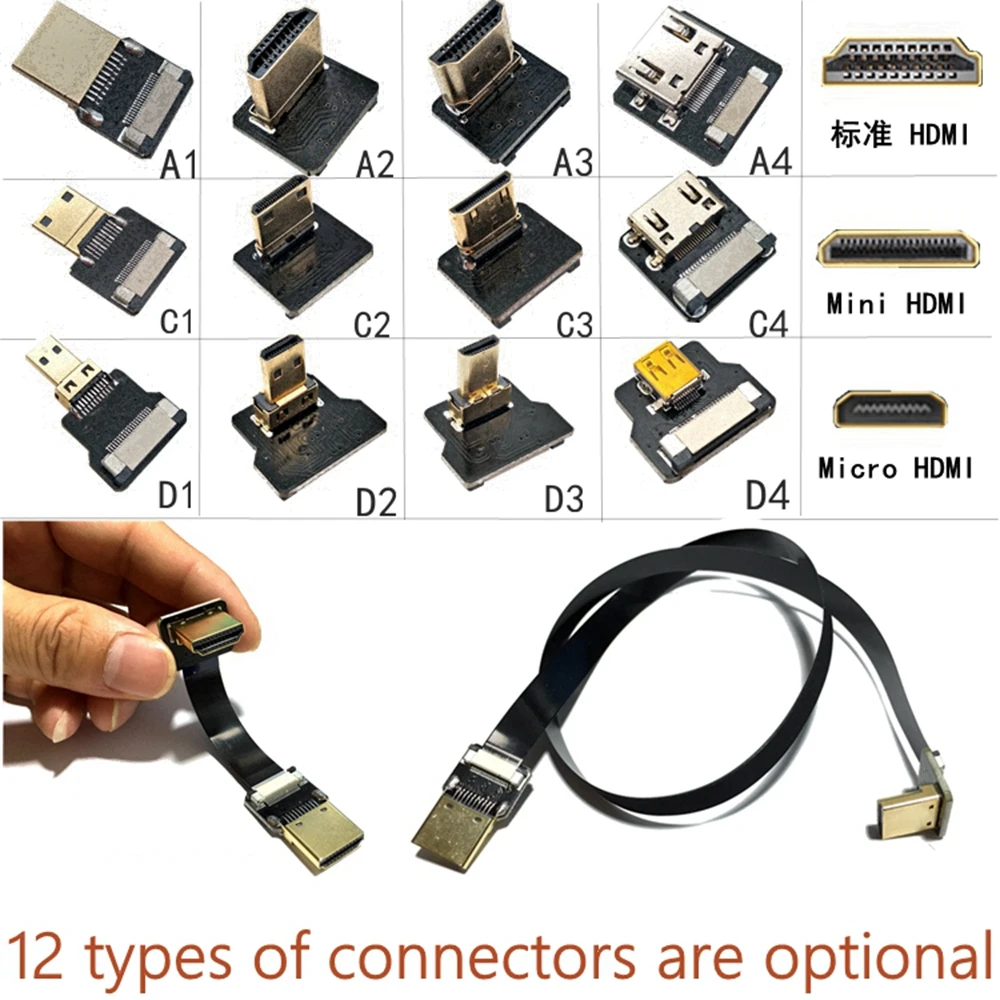 

FPV 20cm30cm50cm FPC flat flat HD-compatible aerial photo Dajiang line used for HD HDTV FPV multiple aerial photography