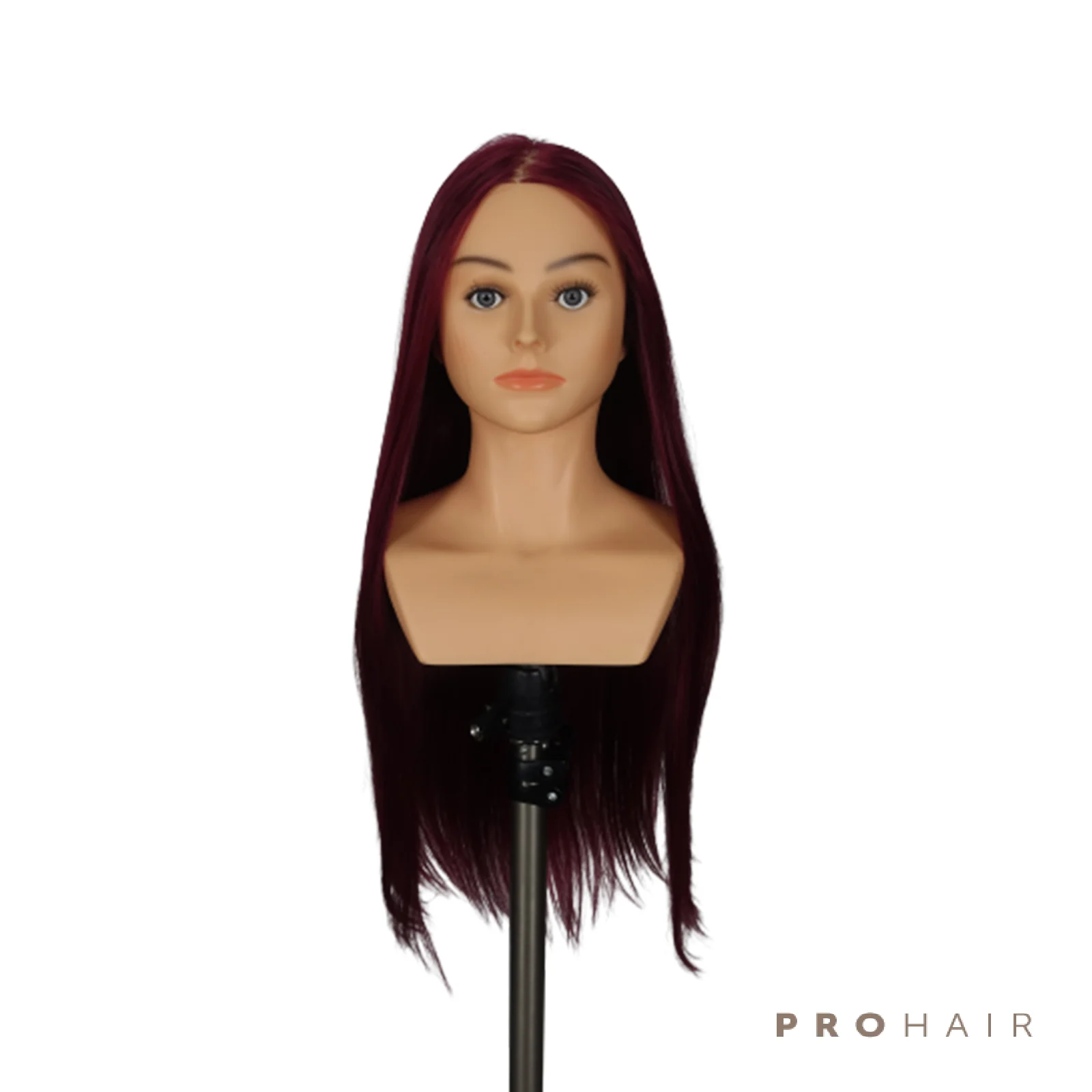 Mannequin-Head  40CM 16'' 100% Synthetic Hair Competition Mannequin Head Hairdressing Mannequin Doll Head for Hairdressers