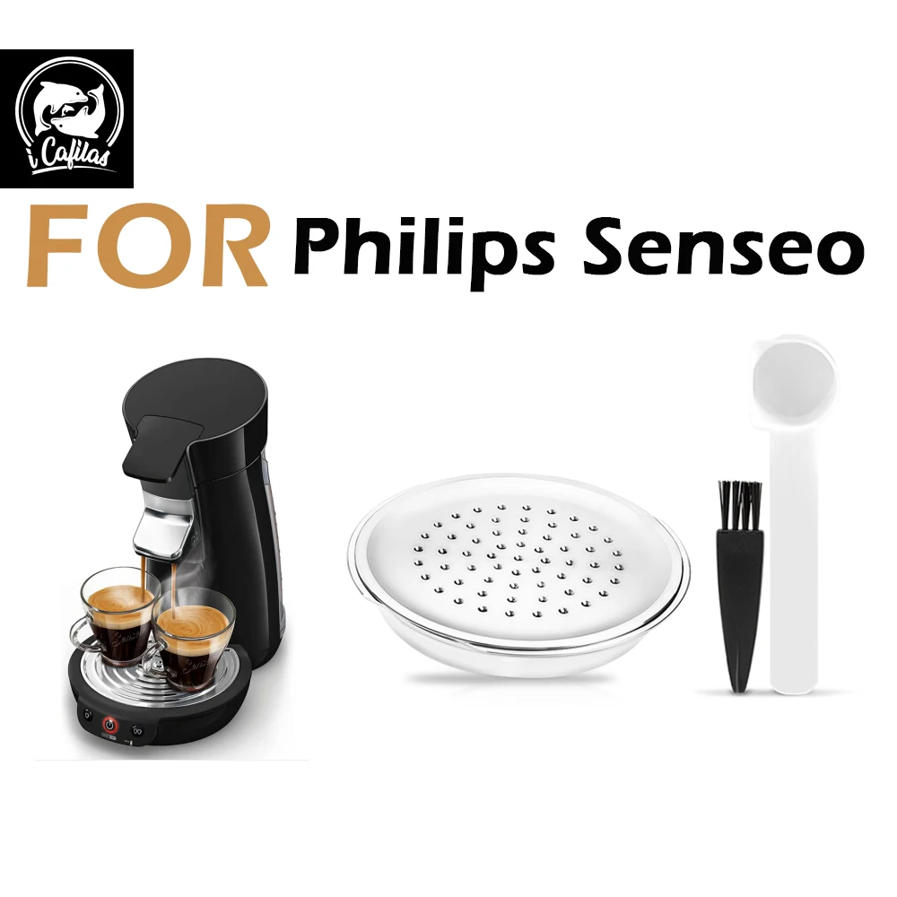 Refillable Coffee Capsule For Philips Senseo System Coffee Machine Reusable Pods Espresso Crema Maker