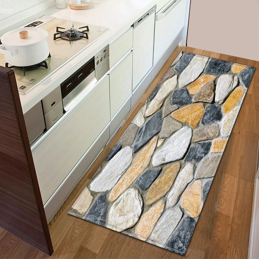 

Entrance Doormat Kitchen Bedroom Carpet Home Children's Tatami Mat Printing Pattern Corridor Balcony Bathroom Anti-Slip Long Rug